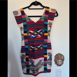 Girls handmade mexican textile dress, unused!